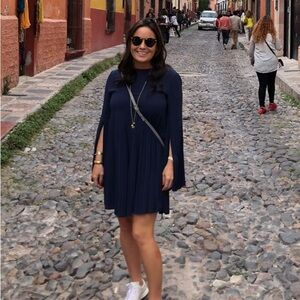 Elizabeth and James Navy Blue dress